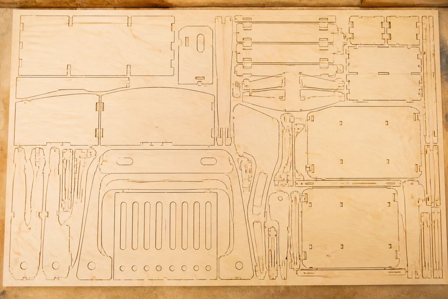 High-Density Woodworking CNC layout