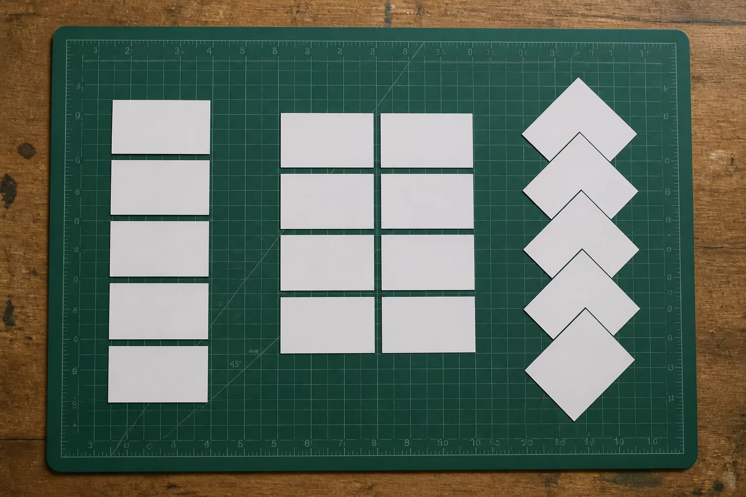 Ten Labels, Three Layout Strategies